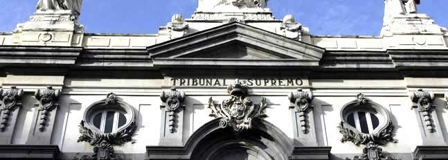 Detalle de la fachada del Tribunal Supremo de Madrid